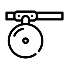 doctor mirror line icon vector illustration sign