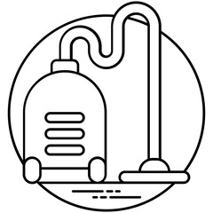 
A cleaning appliance vacuum cleaner to suck up dust and dirt 
