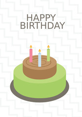 


A beautifully designed card with written birthday text and colorful hats depicting birthday greeting , happy birthday 
