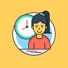 
Human avatar surrounded by a circle of arrows, denoting idea for career ways icon
