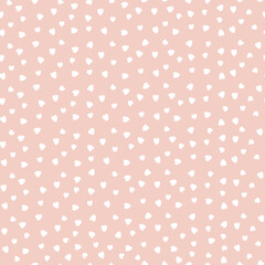 Childish seamless pattern with hearts