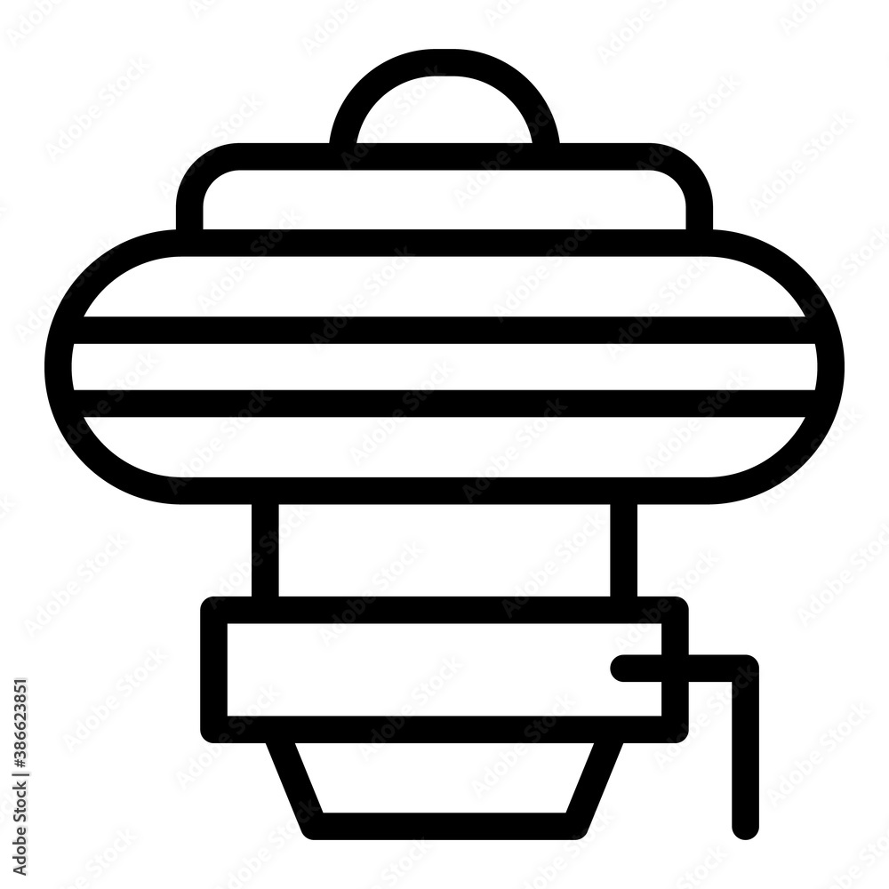 Aufkleber pool device icon. outline pool device vector icon for web design isolated on white background