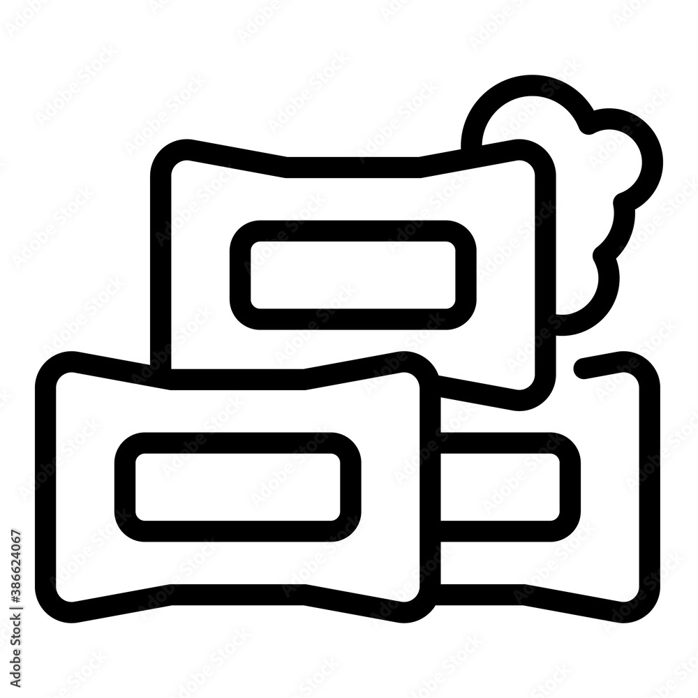 Poster soap icon. outline soap vector icon for web design isolated on white background