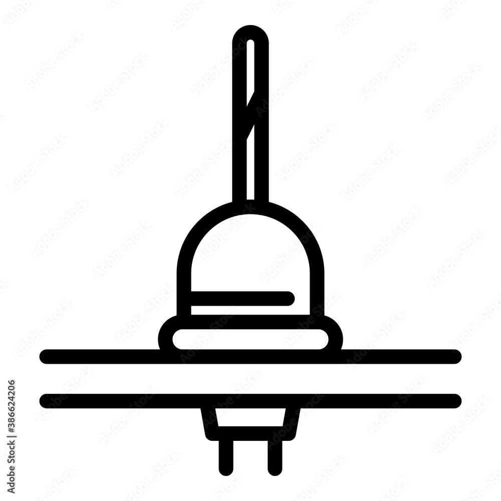Aufkleber plunger tool icon. outline plunger tool vector icon for web design isolated on white background