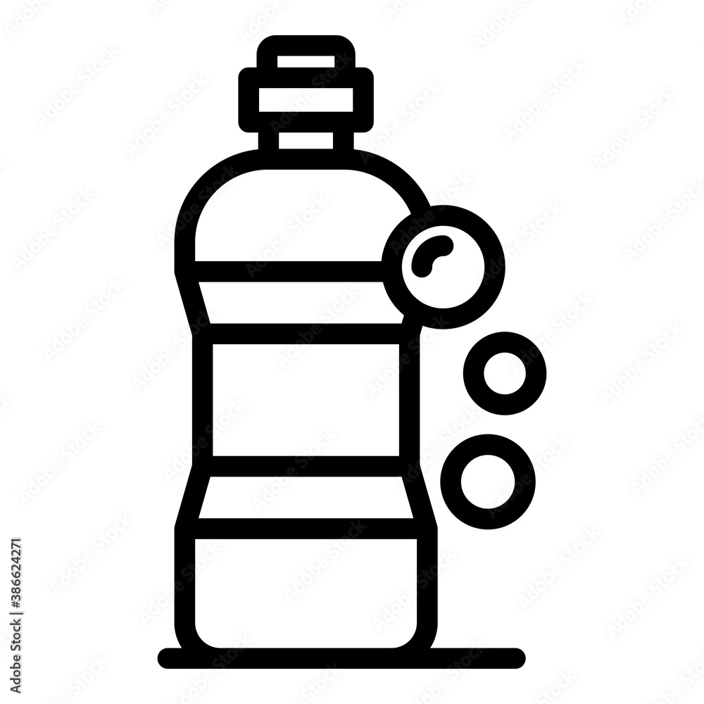 Poster cleaning solution icon. outline cleaning solution vector icon for web design isolated on white backg