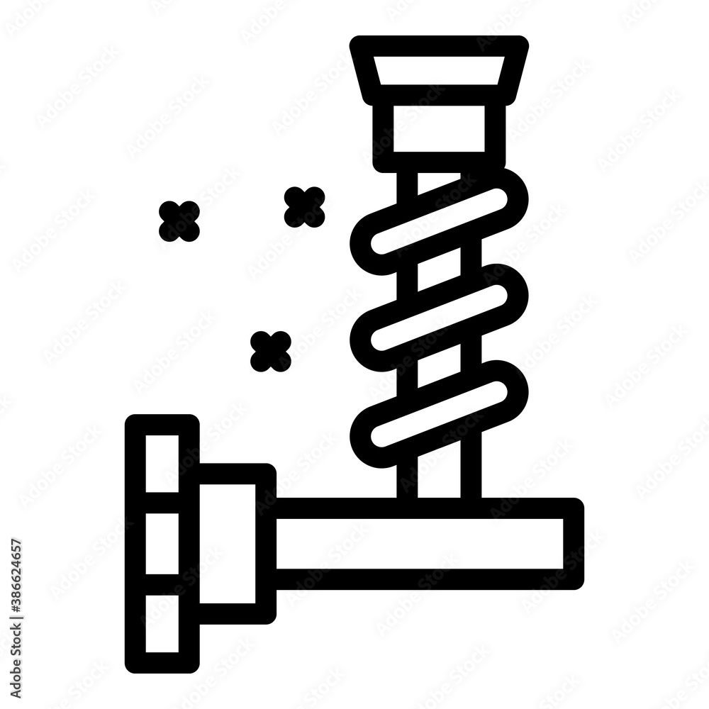 Poster car part icon. outline car part vector icon for web design isolated on white background