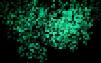 Dark Green vector texture in rectangular style.