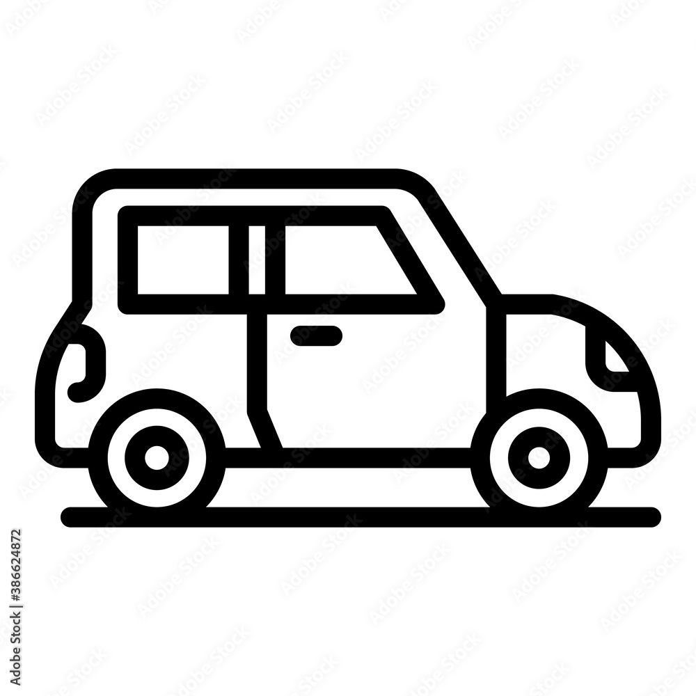 Poster auto vehicle icon. outline auto vehicle vector icon for web design isolated on white background