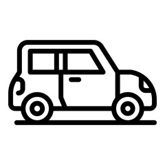 Auto vehicle icon. Outline auto vehicle vector icon for web design isolated on white background