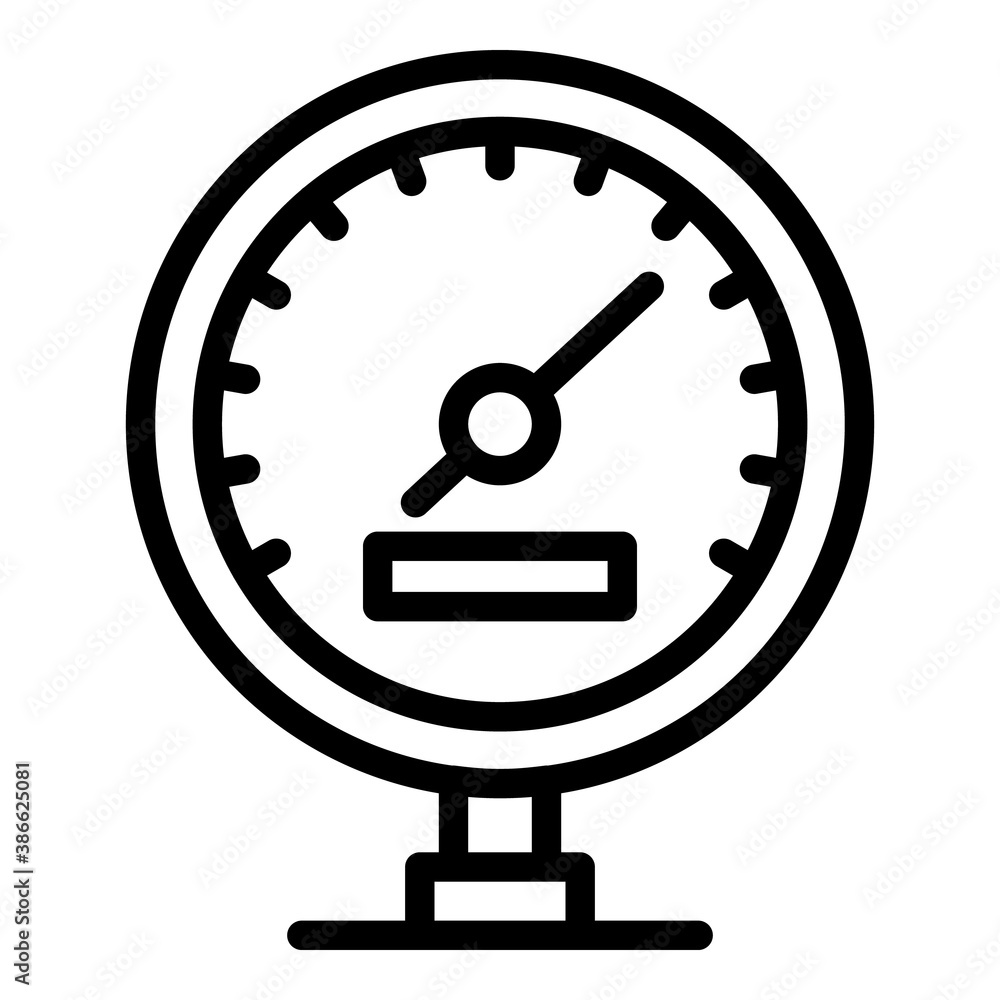 Poster speedometer icon. outline speedometer vector icon for web design isolated on white background