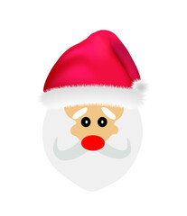 Santa Clause icon. vector illustration