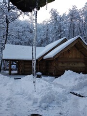 ski resort in the mountains