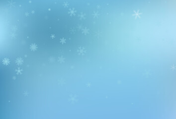 Fototapeta na wymiar Winter snow background. Falling snowflake.
