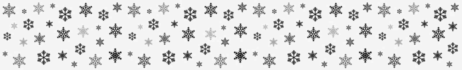 Naklejka na ściany i meble Christmas Background Snowflakes | Christmas Background Vector Banner | Christmas Background Pattern