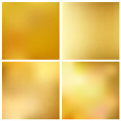 Obraz premium Golden textured square backgrounds. Vector