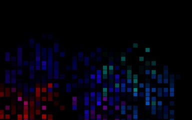 Dark Multicolor, Rainbow vector layout with lines, rectangles.