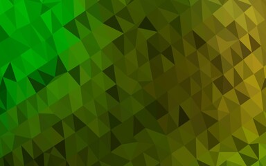 Fototapeta premium Light Green vector abstract polygonal texture.
