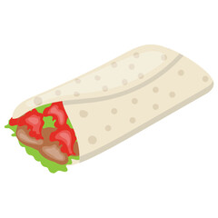 
Wrapped rolls with filling known to be burritos
