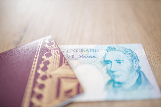 George Stephenson on a Five Pound Note Inside a Sweden Passport