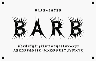 Alphabet letters font and number. Classic Lettering Monochrome Design. Typography fonts regular uppercase and lowercase. Vector illustration eps10