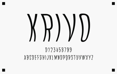 Alphabet letters font and number. Classic Lettering Monochrome Design. Typography fonts regular uppercase and lowercase. Vector illustration eps10