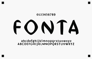Alphabet letters font and number. Classic Lettering Monochrome Design. Typography fonts regular uppercase and lowercase. Vector illustration eps10