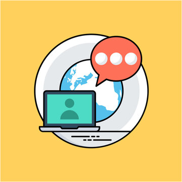 
A web page with different social apps open for interaction with people representing social network 
