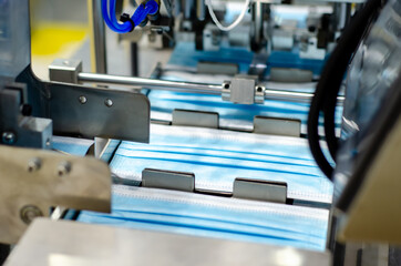 Medical Face Mask Making Machine. Mask Production Line