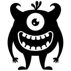 
A pink colored horrible faced creature with bulging eyes and big teeth and unusual body characterizing the oddball monster 
