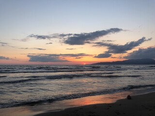     Sunset on the beach 
