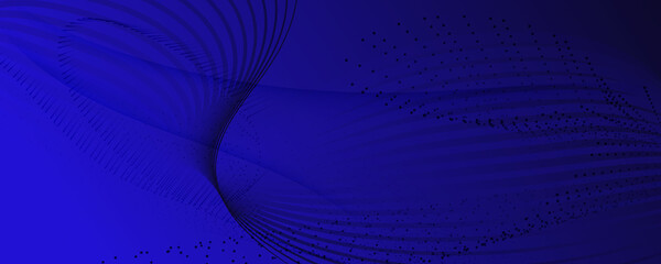 Blue Futuristic Background. Flow Lines Texture. 
