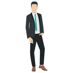 
A guy stylishly dressed up wearing denim upper, shoes and t shirt with chino jeans, looking away and presenting walking gesture 
