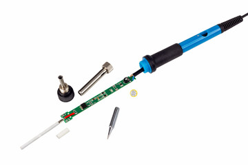 Temperature controlled internal soldering iron device.