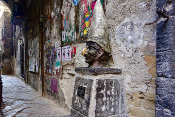 Italy. Pulcinella in Napoli brings luck