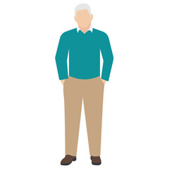 
A guy stylishly dressed up wearing denim upper, shoes and t shirt with chino jeans, looking away and presenting walking gesture 
