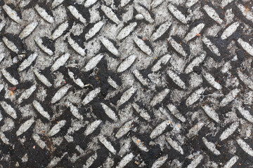 Old iron texture plate for background.