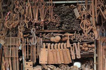 Old Machine parts  Engineering Metal Tools.