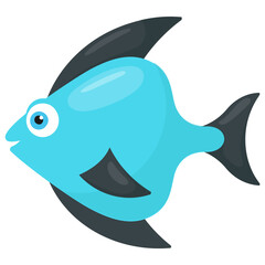 
A kind of fancy goldfish with heavy feather on head depicting lionhead fish 
