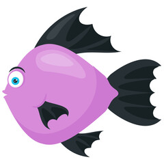 
A beautiful asian fish with unusual body shape lives in freshwater depicting discus fish 
