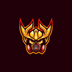 Cyborg Mask E-sport Logo head