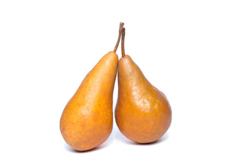 Two yellow pears