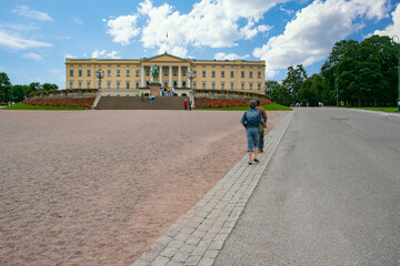 Obraz premium The Royal Palace in Oslo, Norway's capitol