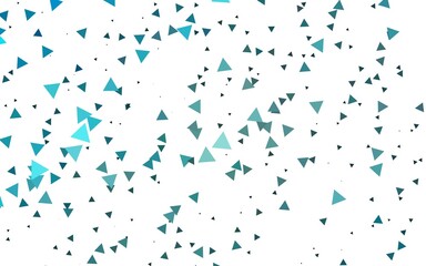 Light BLUE vector backdrop with lines, triangles.