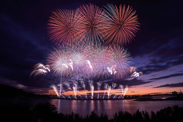 やつしろ全国花火競技大会「オープニング花火」