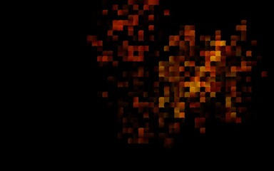 Dark Orange vector backdrop with rectangles, squares.