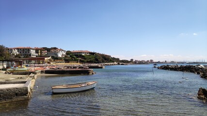 Fototapeta premium view of the port country