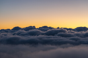 sunrise over the mountains