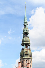 Obraz premium Large Old Church Tower.