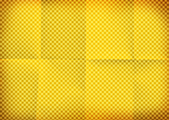 Yellow crumpled paper texture background.