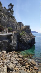 view of the sea and mountains